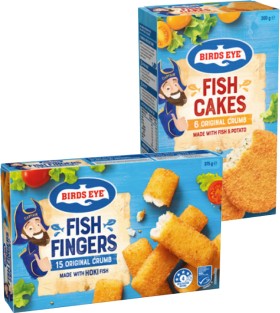 Birds+Eye+Fish+Fingers+375g+or+Fish+Cakes+300g