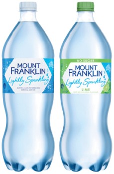 Mount+Franklin+Lightly+Sparkling+Water+1.25+Litre+Selected+Varieties