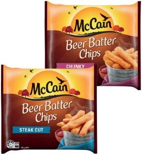 McCain+Beer+Batter+Chips+750g+Selected+Varieties