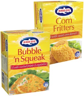 Birds+Eye+Bubble+%26lsquo%3Bn+Squeak+620g+or+Corn+Fritters+500g