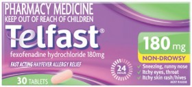 Telfast-Fast-Acting-Hayfever-Allergy-Relief-180mg-30-Tablets on sale