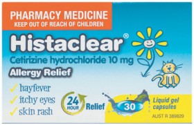Histaclear+Allergy+Relief+30+Liquid+Gel+Capsules
