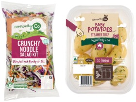 Community-Co-Crunchy-Noodle-Salad-Kit-450g-or-Baby-Potatoes-with-Herb-Butter-400g on sale