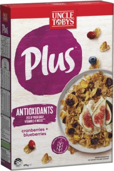 Uncle-Tobys-Plus-Cereal-620705g-Selected-Varieties on sale