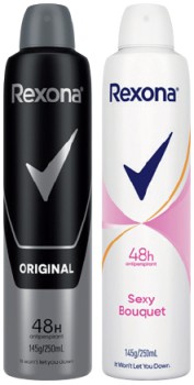 Rexona+Antiperspirant+Spray+250mL+Selected+Varieties