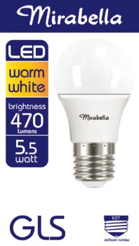 Mirabella+LED+Globe+5.5W+1+Pack+Selected+Varieties