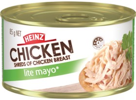 Heinz-Shredded-Chicken-in-Mayo-85g-Selected-Varieties on sale