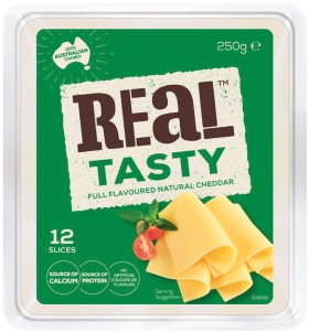 Real-Tasty-Cheese-Sliced-250g on sale
