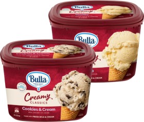 Bulla+Creamy+Classics+Ice+Cream+2+Litre+Selected+Varieties