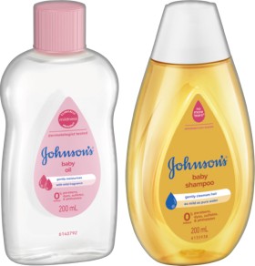 Johnsons-Baby-Oil-Shampoo-or-Bedtime-Bath-200mL-Selected-Varieties on sale
