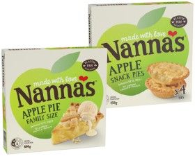 Nanna%26rsquo%3Bs+Fruit+Snack+Pies+450g+or+Family+Size+Apple+Pie+600g+Selected+Varieties