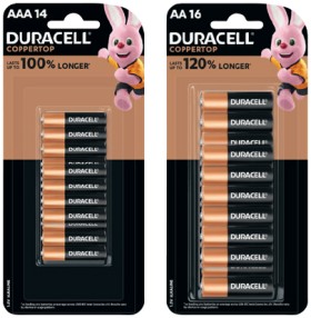 Duracell+Coppertop+Batteries+AA+16+Pack+or+AAA+14+Pack