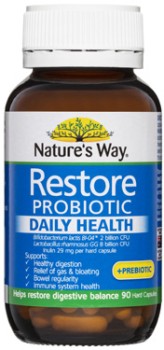 Natures-Way-Restore-Probiotic-Daily-Health-Capsules-90-Pack on sale