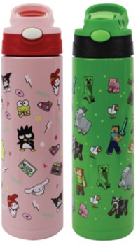 Hello-Kitty-Friends-or-Minecraft-Stainless-Steel-Drink-Bottle-700mL on sale