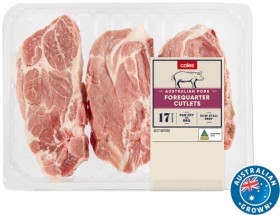 Coles+Australian+Pork+Forequarter+Cutlets+800g