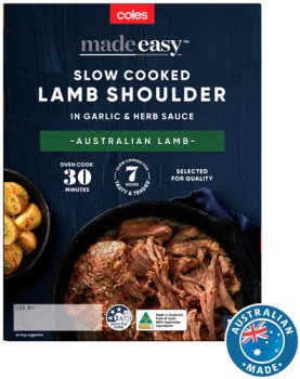 Coles+Made+Easy+Slow+Cooked+Lamb+Shoulder+in+Garlic+Sauce+550g