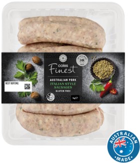 Coles+Finest+Italian+Style+Sausages+1kg