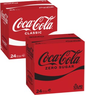 Coca-Cola-Soft-Drink-24x375mL on sale