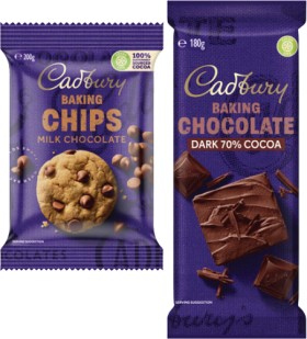 Cadbury+Baking+Chocolate+Chips%2C+Melts+or+Blocks+180g-225g