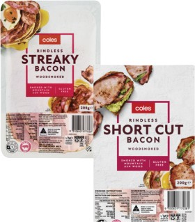 Coles-Bacon-200g on sale