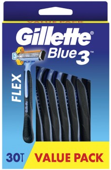 Gilette-Blue-3-Flex-Disposable-Razors-30-Pack on sale