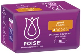 Poise-Light-Continence-Liners-18-Pack on sale