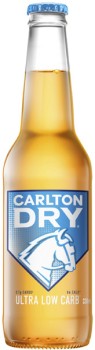 Carlton-Dry-Ultra-Low-Carb-Lager-Bottles-24x330mL on sale