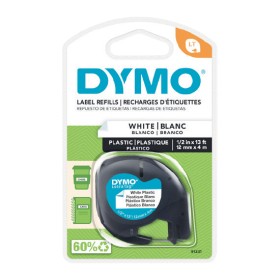 Dymo+LetraTag+Tape+Plastic+White+Pk+1