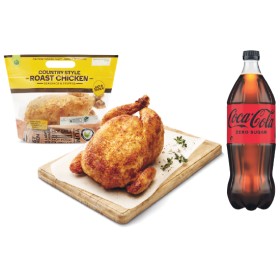 Woolworths+Country+Style+Hot+Roast+Chicken+with+RSPCA+Approved+Chicken+%26amp%3B+a+Coca-Cola%2C+Sprite%2C+Fanta+or+Mount+Franklin+Variety+1.25+Litre