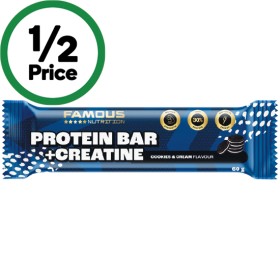 Famous-Nutrition-Protein-Creatine-Bar-60g on sale
