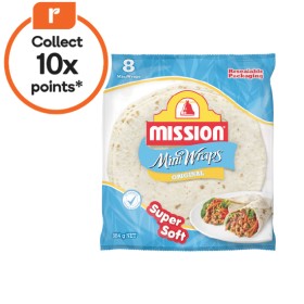 Mission+Mini+Wraps+384g+Pk+8
