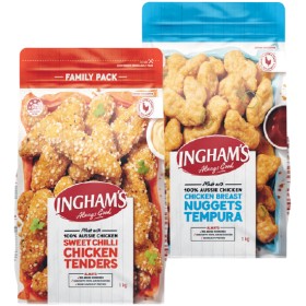 Inghams-Chicken-Tenders-Nuggets-or-Wing-Dings-1-kg on sale