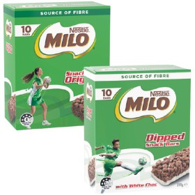 Milo-Snack-Bars-210-270g-Pk-10 on sale