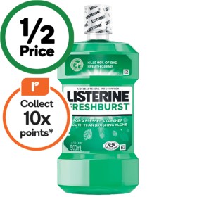 Listerine-Antibacterial-Mouthwash-500ml on sale