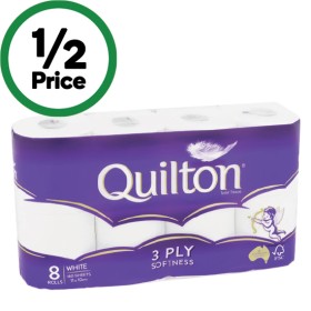 Quilton-Toilet-Paper-Pk-8 on sale