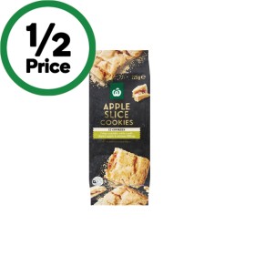 Woolworths-Soft-Chewy-Apple-Cookies-225g on sale