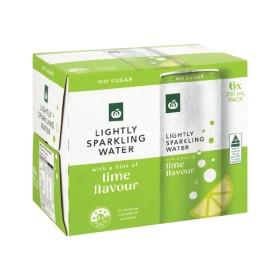 Woolworths-Lightly-Sparkling-Water-Varieties-6-x-250ml on sale