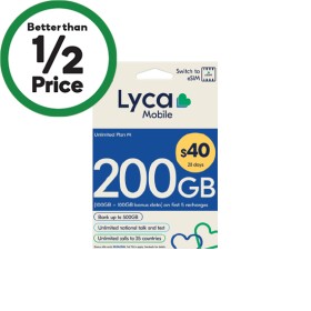 Lyca-40-SIM-Starter-Pack on sale