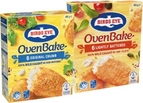Birds-Eye-Oven-Bake-Fish-Fillets-425g-Selected-Varieties on sale
