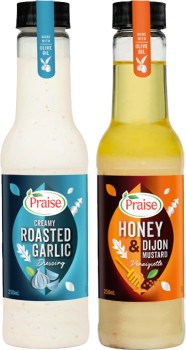 Praise-Dressing-250mL-Selected-Varieties on sale