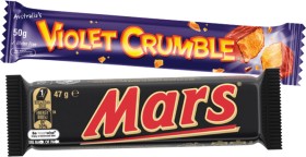 Mars+Medium+Bars+44%E2%80%9156g%2C+M%26amp%3BM%26rsquo%3Bs+35%E2%80%9149g+or+Violet+Crumble+50g+Selected+Varieties