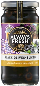 Always-Fresh-Sliced-Black-Olives-235g on sale