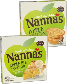 Nanna%26rsquo%3Bs+Fruit+Pie+Family+Size+600g+or+Snack+Pies+450g+Selected+Varieties