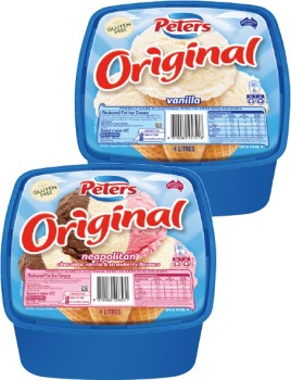 Peters-Original-Ice-Cream-4-Litre-Selected-Varieties on sale