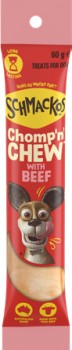 Schmackos+Chomp+%26lsquo%3Bn%26rsquo%3B+Chew+Dog+Treats+60g+Selected+Varieties