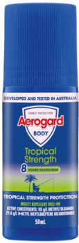 Aerogard+Tropical+Strength+Insect+Repellent+Roll+On+50mL