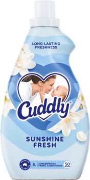 Cuddly+Concentrated+Fabric+Conditioner+850mL%E2%80%911+Litre+Selected+Varieties