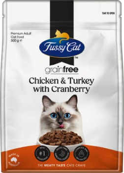 Fussy+Cat+Grain+Free+Dry+Cat+Food+500g+Selected+Varieties