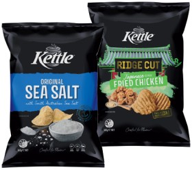 Kettle+Classic+or+Ridge+Cut+Potato+Chips+150%E2%80%91165g+Selected+Varieties