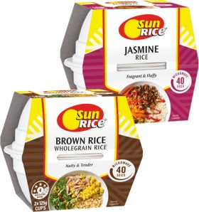 SunRice-Steamed-Rice-Microwave-Cups-2-Pack-Selected-Varieties on sale